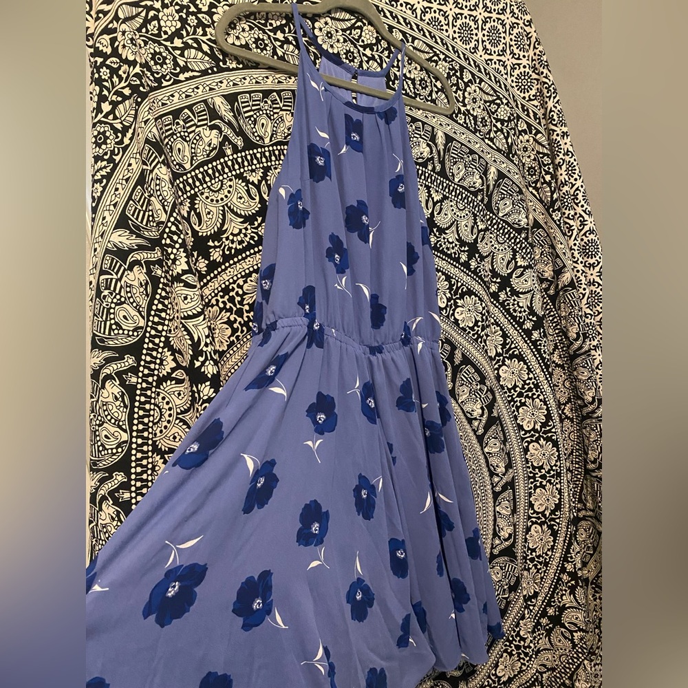 Banana Republic Periwinkle Floral Dress